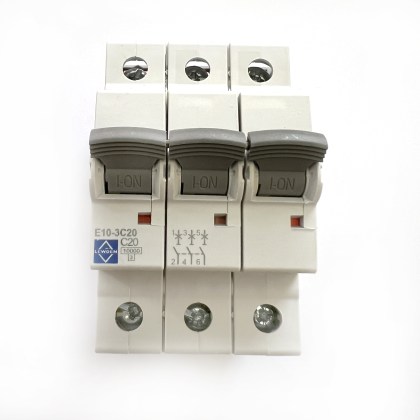 Lewden Control Gear CGD E10-3C20 C20 20A 20 Amp 3 Pole Phase MCB Circuit Breaker Type C